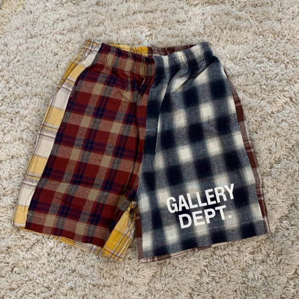 Gallery Dept Zuma 2 Face Flanned Shorts Multi Color Mens Size Small & Large